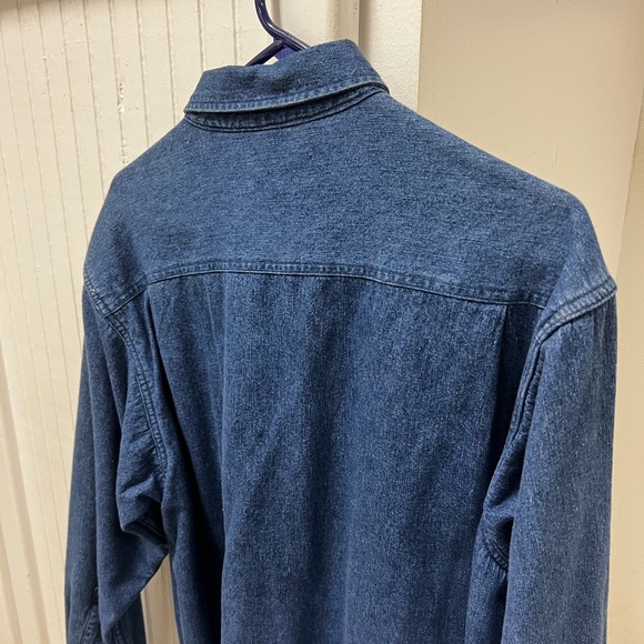 Men’s Medium Orvis Denim Button Down Lined Jacket - Picture 9 of 10
